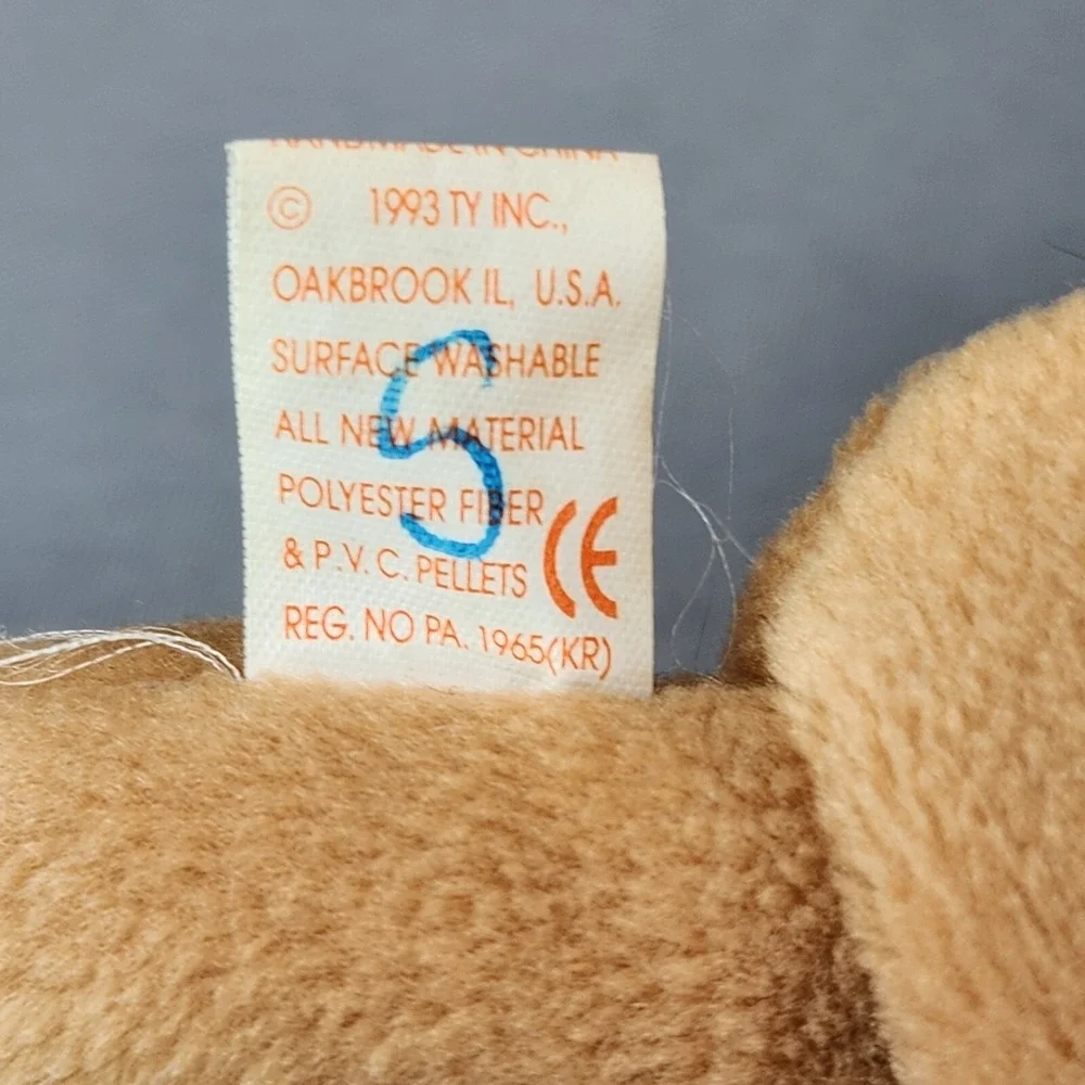 Ty Beanie Babies Bones The Dog 1993 Toy Plush
